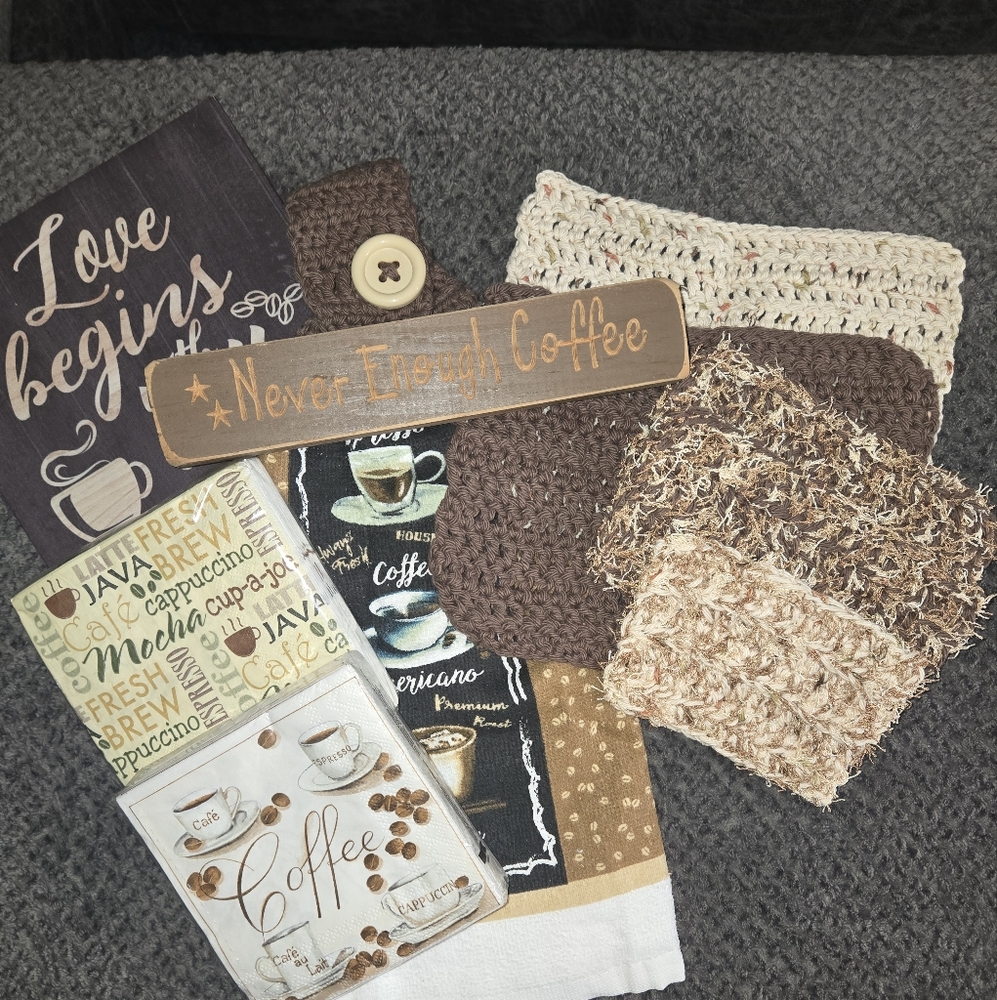 Coffee-Themed Kitchen Decor Set